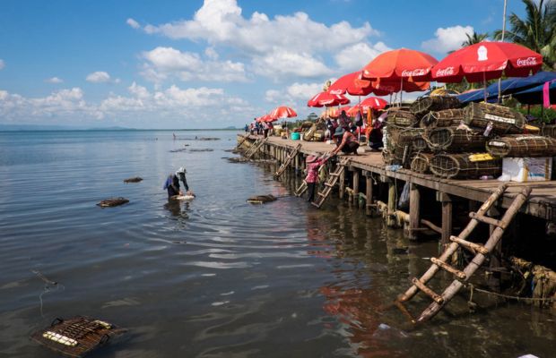 Kep crab market, Cambodia