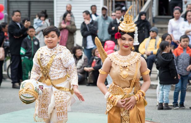 Local people in stunning outfit