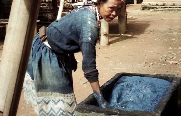 Indigo dyeing in Cao Bang