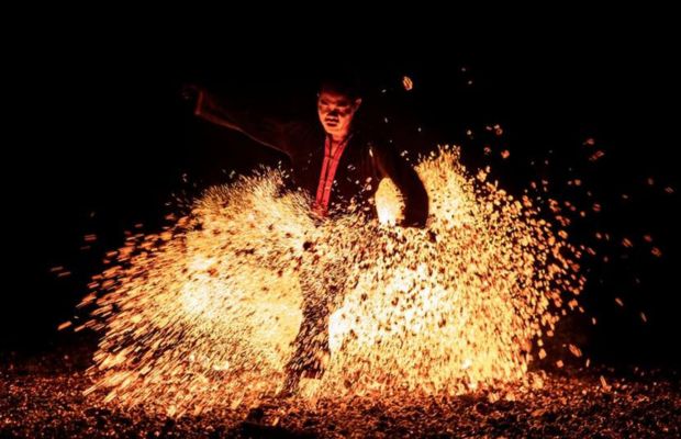 Fire dancing challenge
