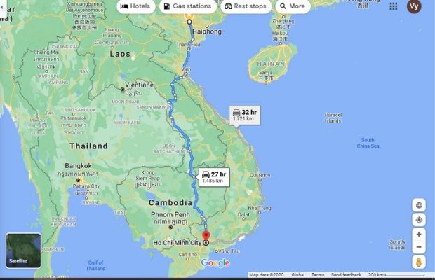 Hanoi to Saigon by motorbike