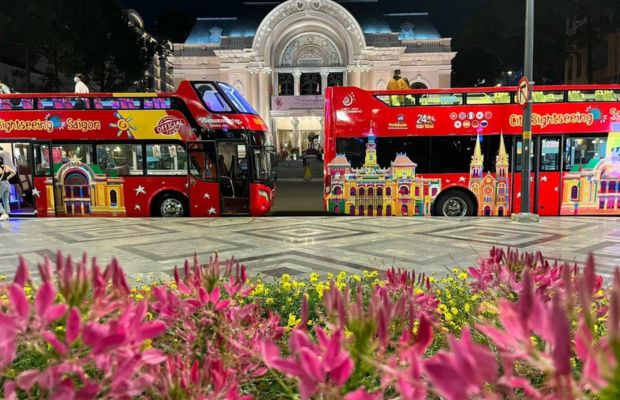 Saigon Hop-on Hop-off bus night tour