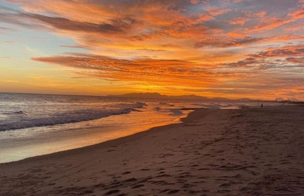 Sunset in Ho Tram Beach