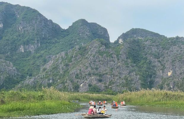 Boating in Van Long