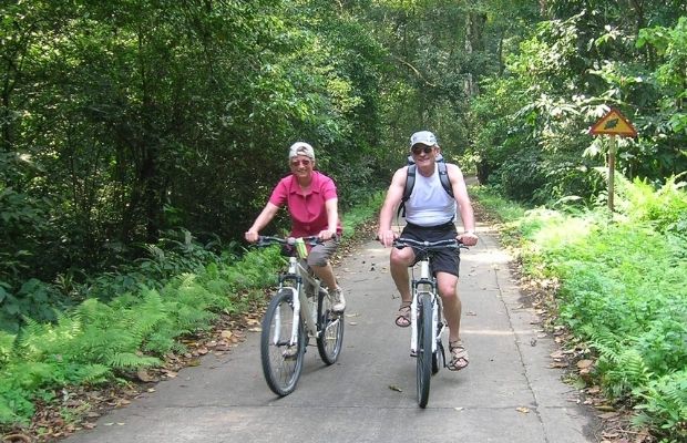 Cycling inside Cuc Phuong National Park