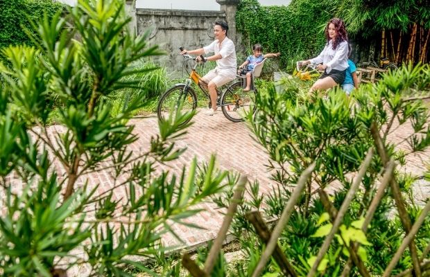 Cycling inside Emeralda Ninh Binh