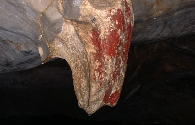 Stalacmites inside Nguoi Xua Cave