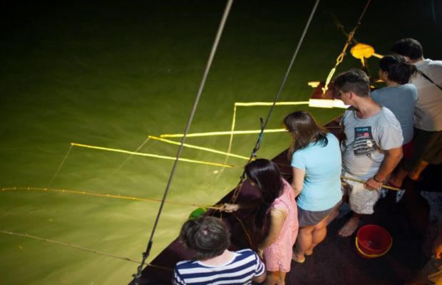 Night squid fishing in Phu Quoc