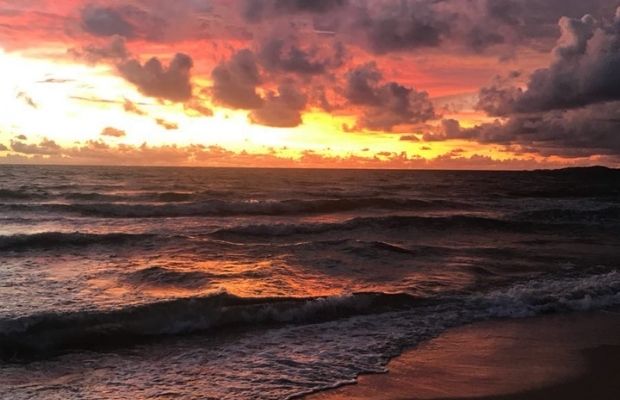 Sunset in the Ong Lang Beach, Phu Quoc