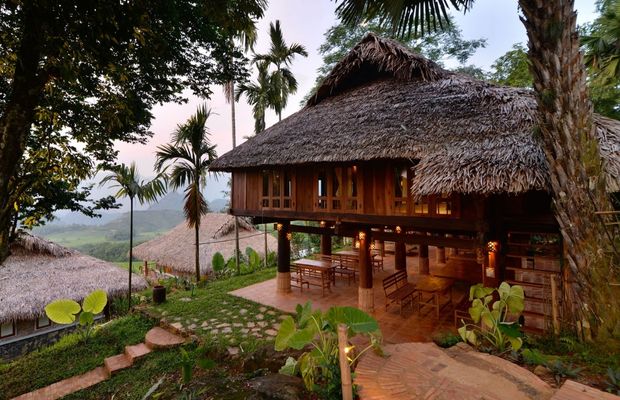 Stilt house in Pu Luong Retreat