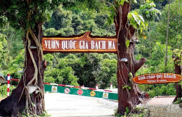 Bach Ma National Park's gate