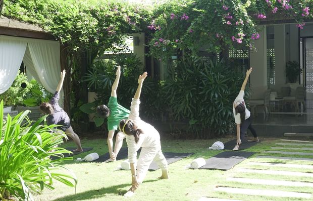 Vinyasa yoga at TIA Wellness Resort